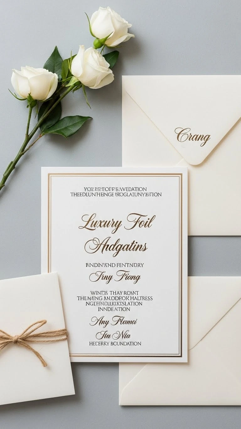 Creative Wedding Invitations Inspiration for Every Style 15 Luxury Foil Wedding Invitations Inspiration