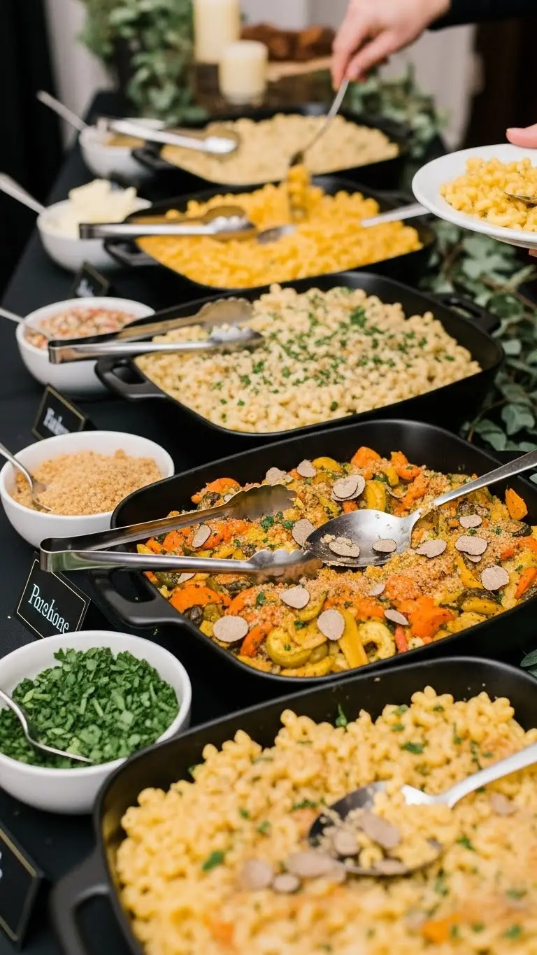 Wedding Food Station: 21 Ideas to Delight Your Guests 17 Mac & Cheese Bar