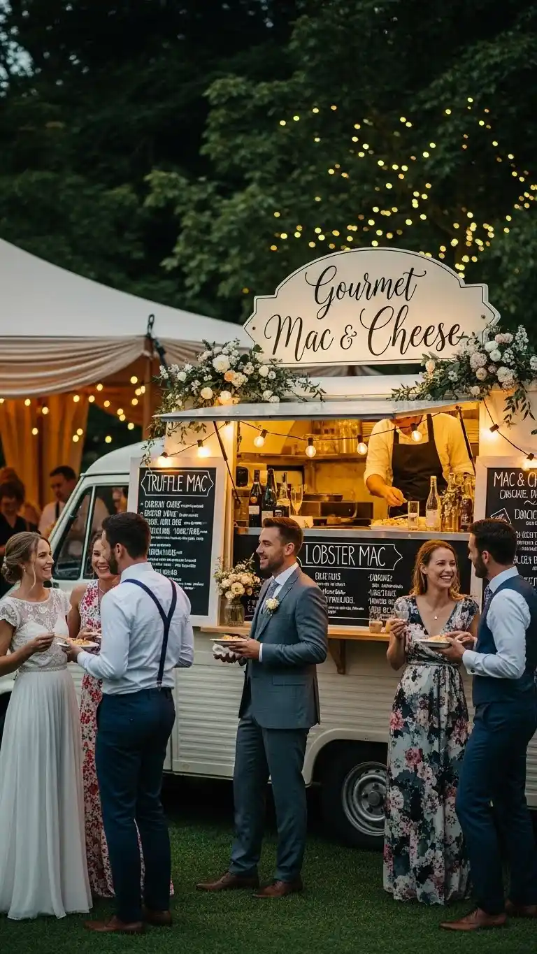 Trendy Wedding Food Truck Ideas for a Memorable Reception 15 Mac and Cheese Gourmet Truck