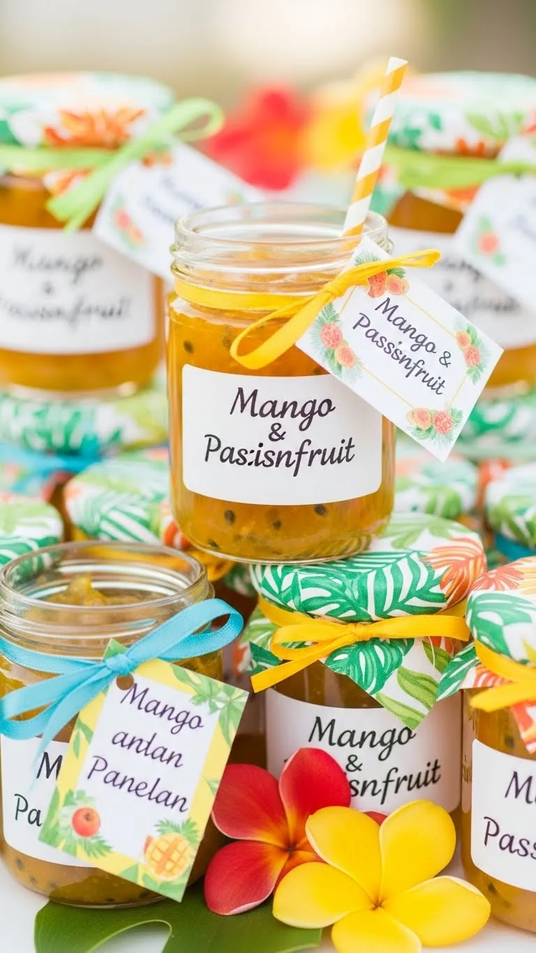 Jam Wedding Favors: Unique Ideas for Memorable Weddings 21 Mango and Passionfruit Jam Favors