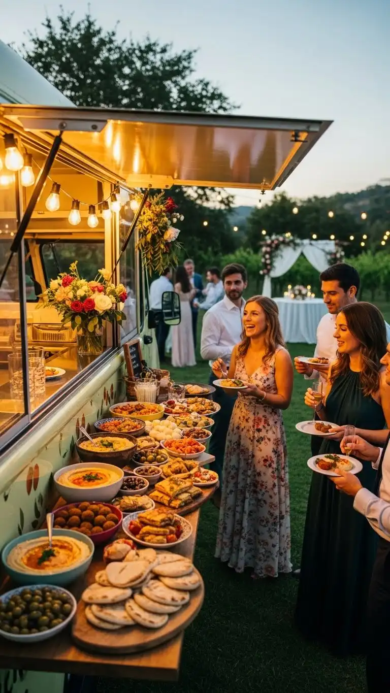 Trendy Wedding Food Truck Ideas for a Memorable Reception 11 Mediterranean Mezze Truck