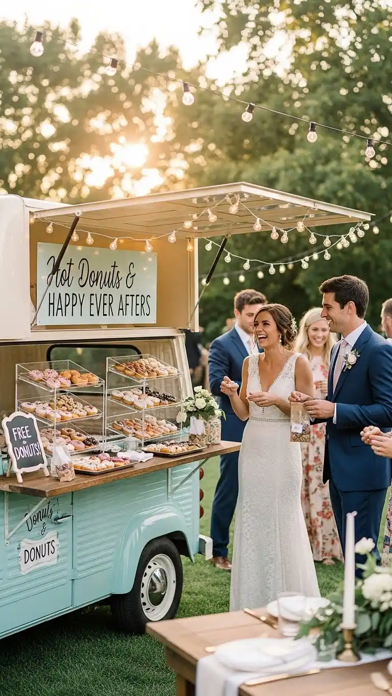 Trendy Wedding Food Truck Ideas for a Memorable Reception 19 Mini Donut Truck