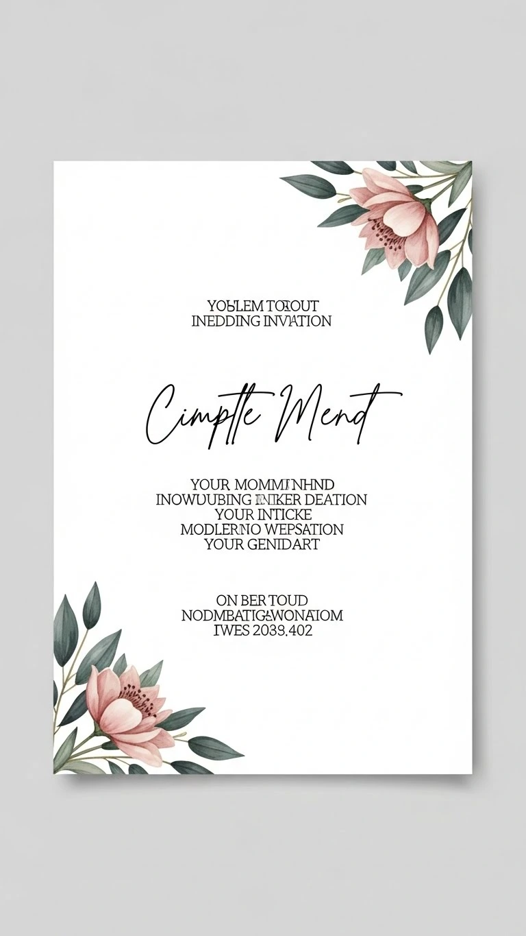 Simple Wedding Invitations That Feel Timeless & Chic 17 Minimal Rectangular Layout Wedding Invitations