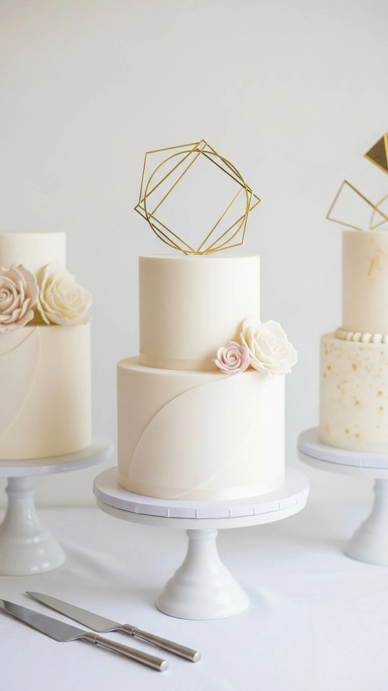 Modern Wedding Cakes Ideas You’ll Love 5 Minimalist White Wedding Cake