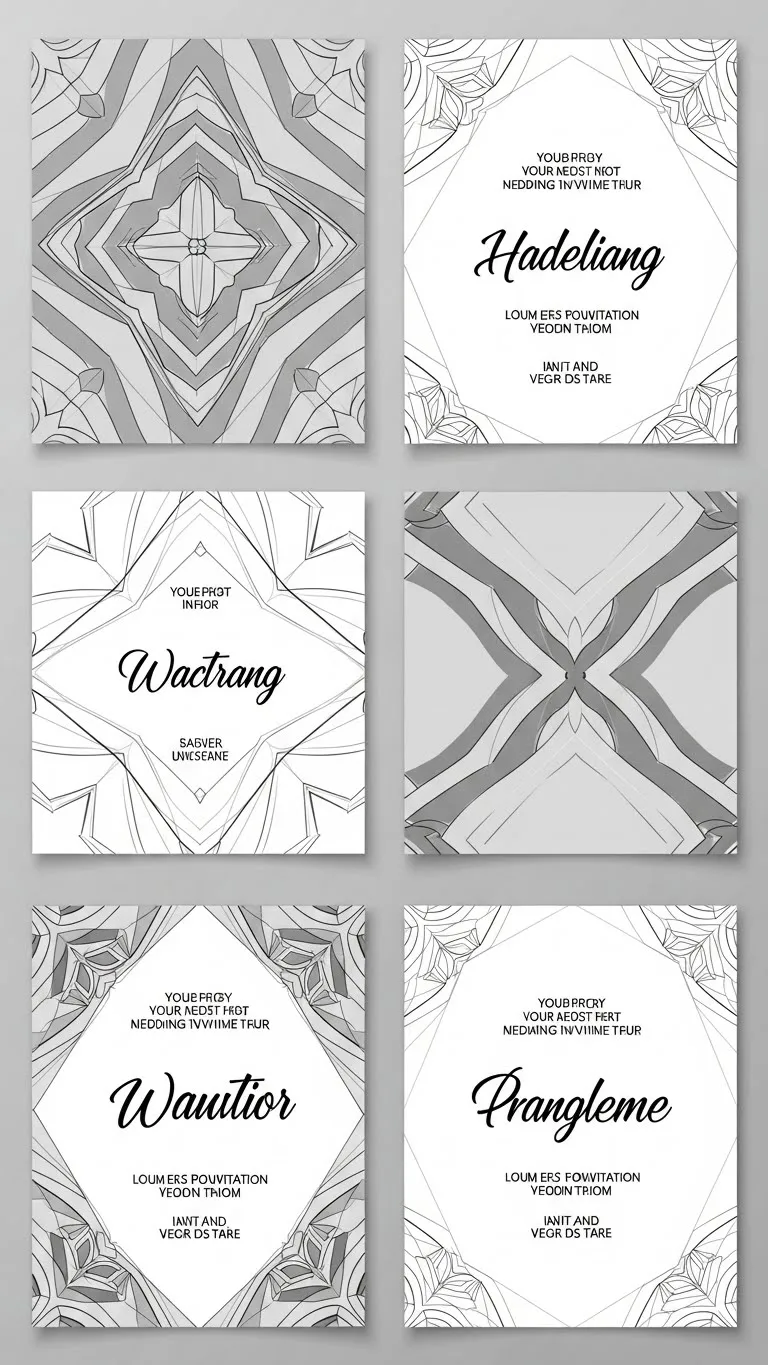 19 Wedding Invitations Card Ideas You’ll Love 9 Modern Geometric Wedding Invitations Card Designs
