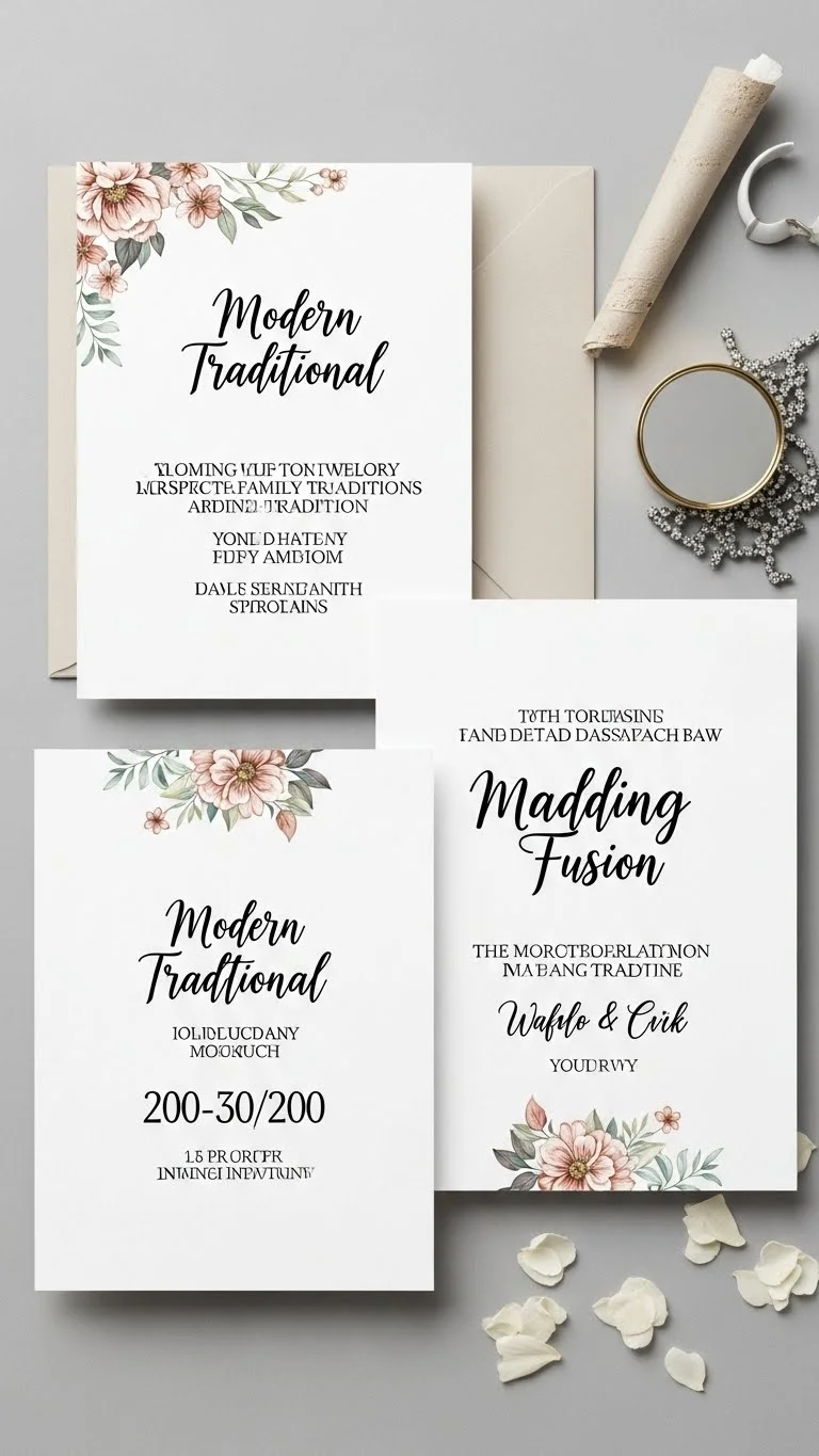 Creative Wedding Invitations Design Ideas for Your Big Day 27 Modern Traditional Fusion Wedding Invitations Design 1