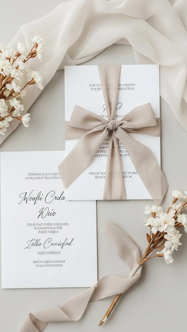 Velvet Drapes and Rich Textile Ideas: 21 Stunning Options 4 Ribbon Tied Invitation Suites
