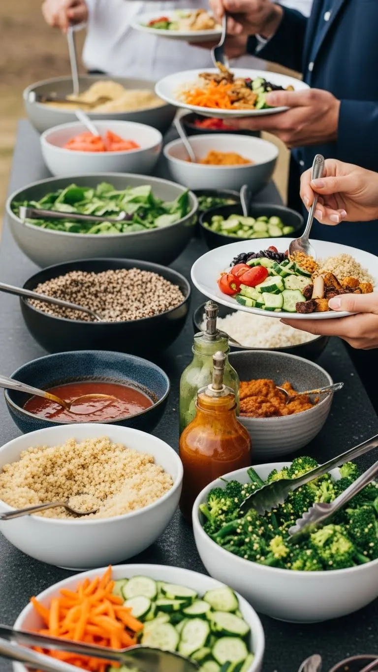 Wedding Food Station: 21 Ideas to Delight Your Guests 24 Rice and Grain Bowls Station