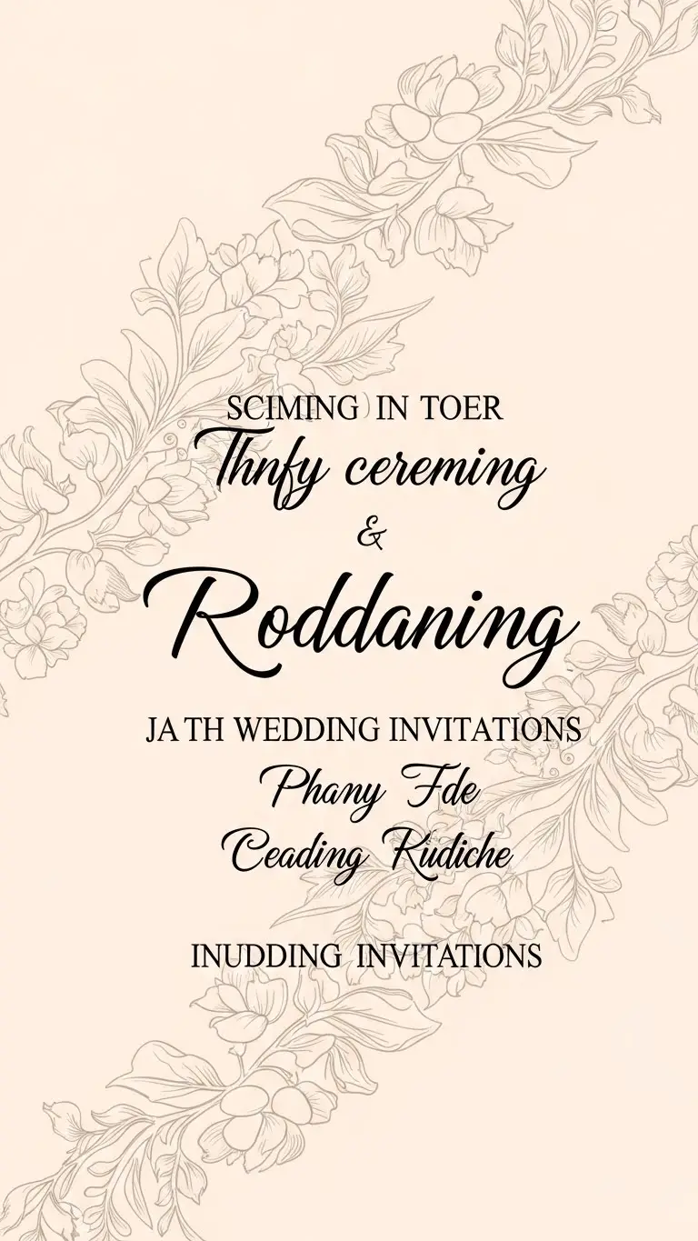 19 Wedding Invitations Card Ideas You’ll Love 16 Romantic Script Wedding Invitations Card with Flowing Typography