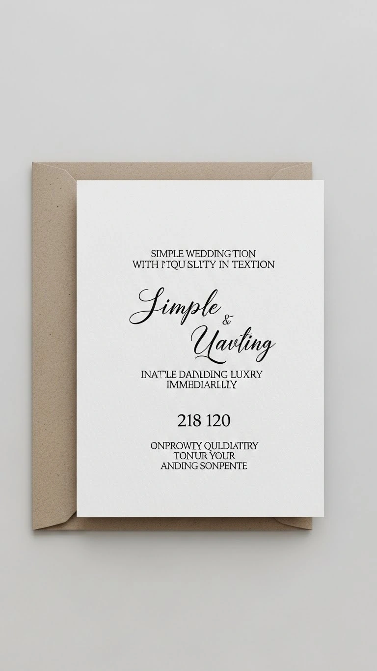 Simple Wedding Invitations That Feel Timeless & Chic 14 Simple Wedding Invitations with Plenty of White Space