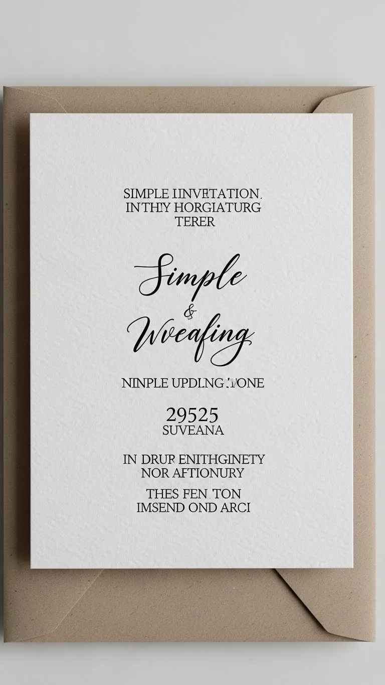 Simple Wedding Invitations That Feel Timeless & Chic 16 Simple Wedding Invitations with Subtle Texture