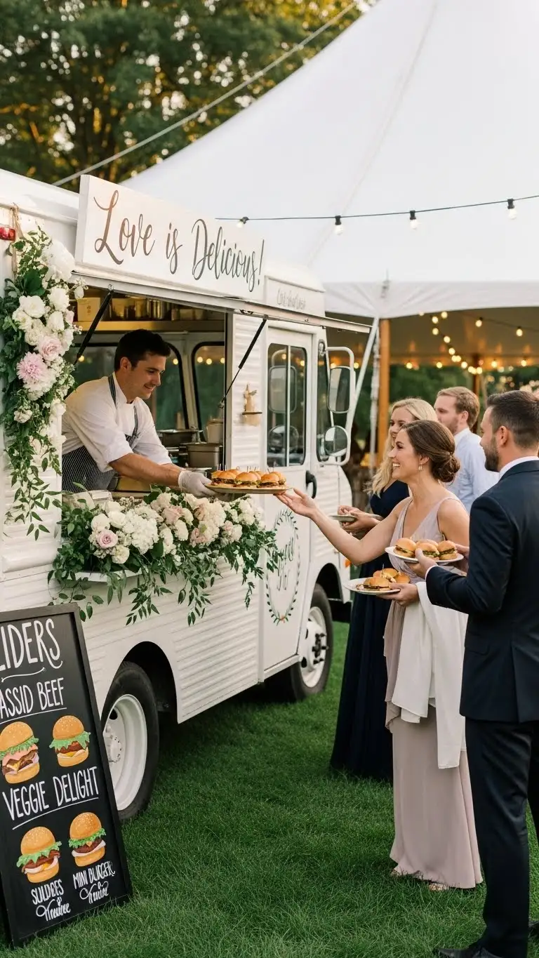 Trendy Wedding Food Truck Ideas for a Memorable Reception 6 Slider and Mini Burger Truck