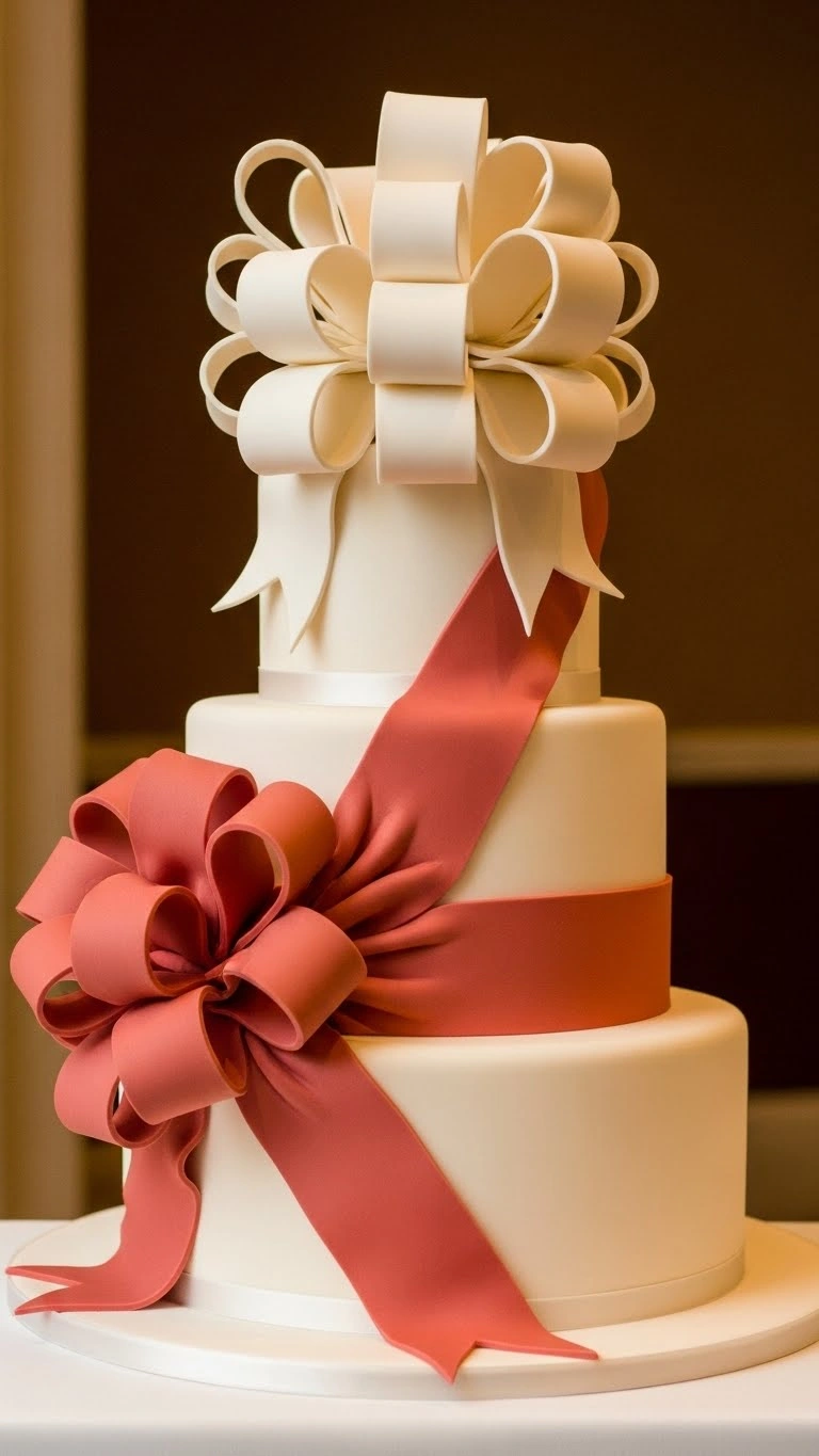 Luxury Wedding Cakes Ideas That Define Modern Elegance 16 Statement Bow Luxury Wedding Cakes