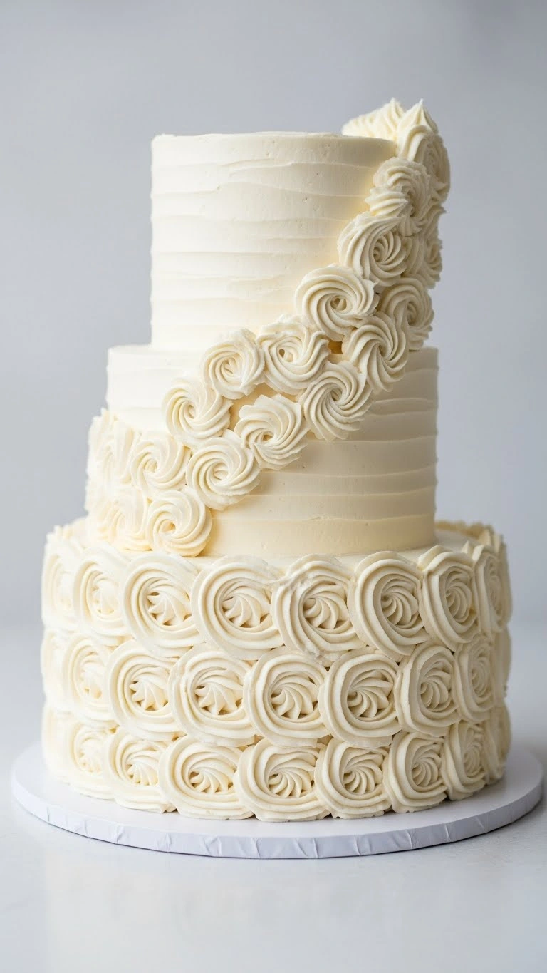 Luxury Wedding Cakes Ideas That Define Modern Elegance 17 Textured Buttercream Luxury Wedding Cakes