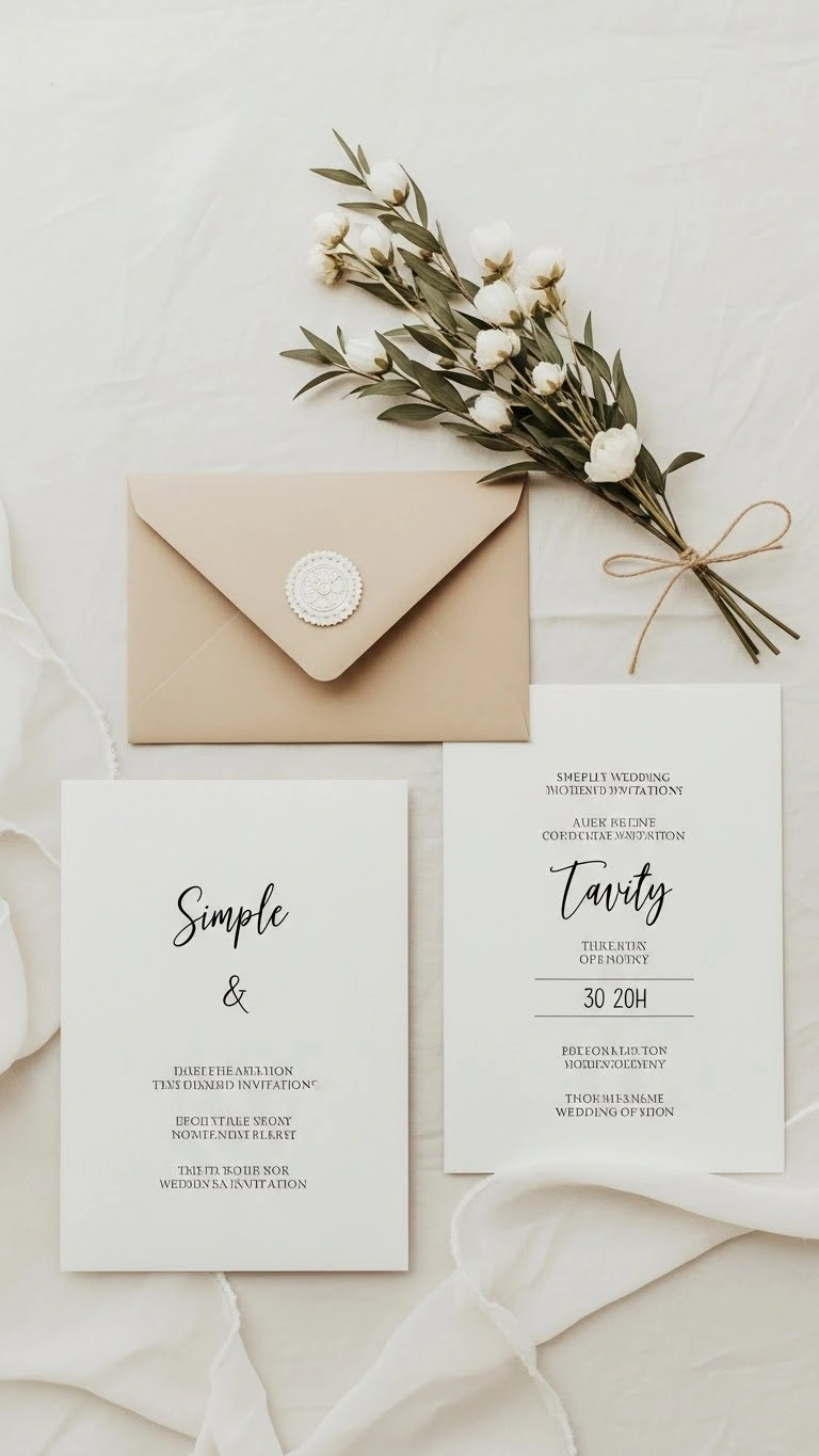 Simple Wedding Invitations That Feel Timeless & Chic 3 The Meaning Behind Choosing Simple Wedding Invitations