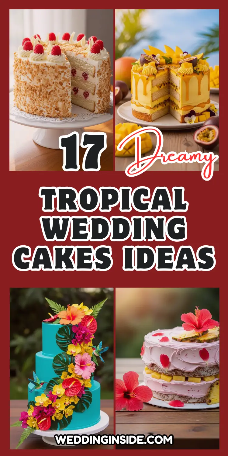 Tropical Wedding Cakes Ideas That Wow Every Guest 2 Tropical Wedding Cakes