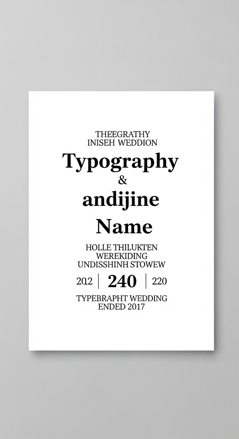 Aesthetic Wedding Invitations: 10 Elegant Ideas 12 Typography-Focused Aesthetic Wedding Invitations