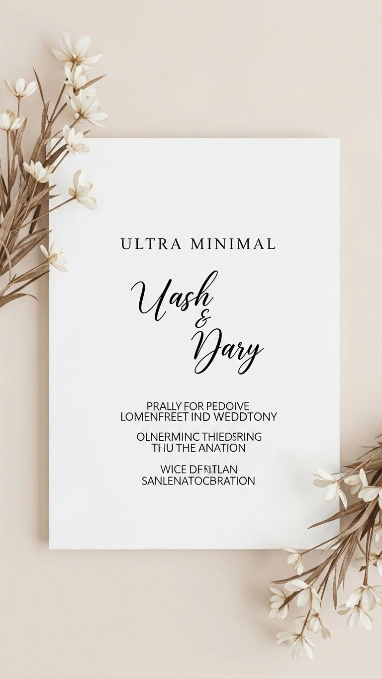 Simple Wedding Invitations That Feel Timeless & Chic 21 Ultra-Minimal Wedding Invitations