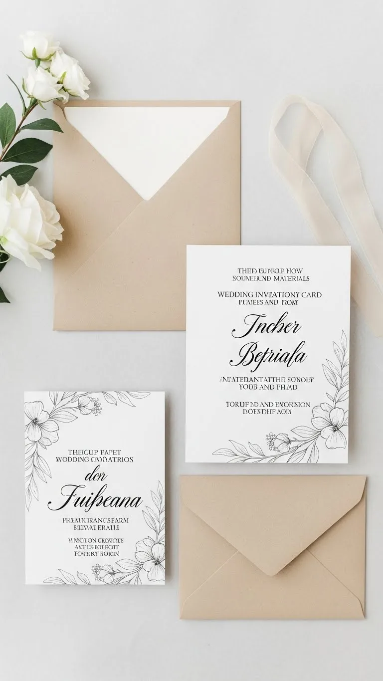 19 Wedding Invitations Card Ideas You’ll Love 4 Understanding Materials and Formats Used in Wedding Invitations Card Design