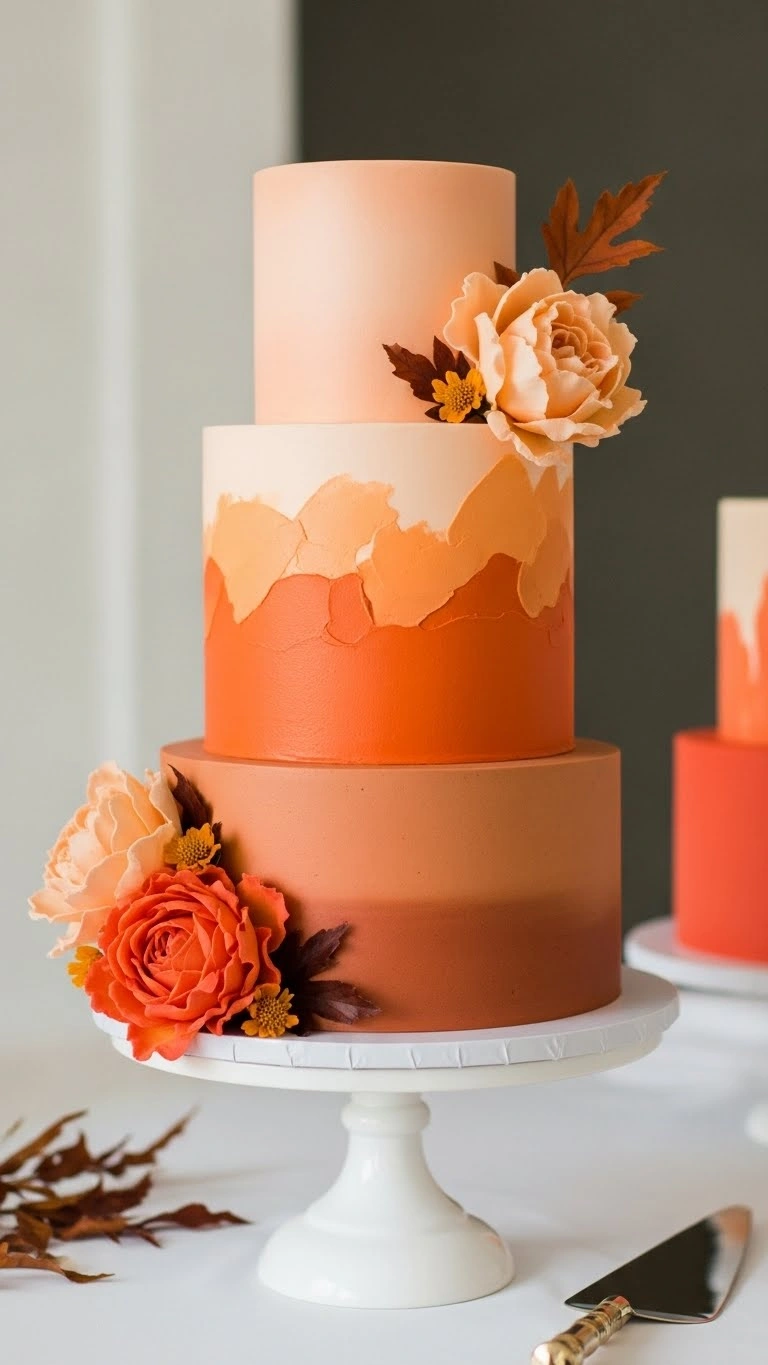 Orange Wedding Cakes Ideas That Steal the Spotlight 4 Understanding Shades and Styling for Orange Wedding Cakes