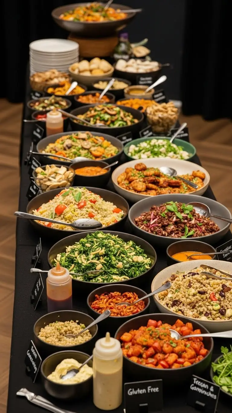 Wedding Food Station: 21 Ideas to Delight Your Guests 16 Vegan and Gluten-Free Station