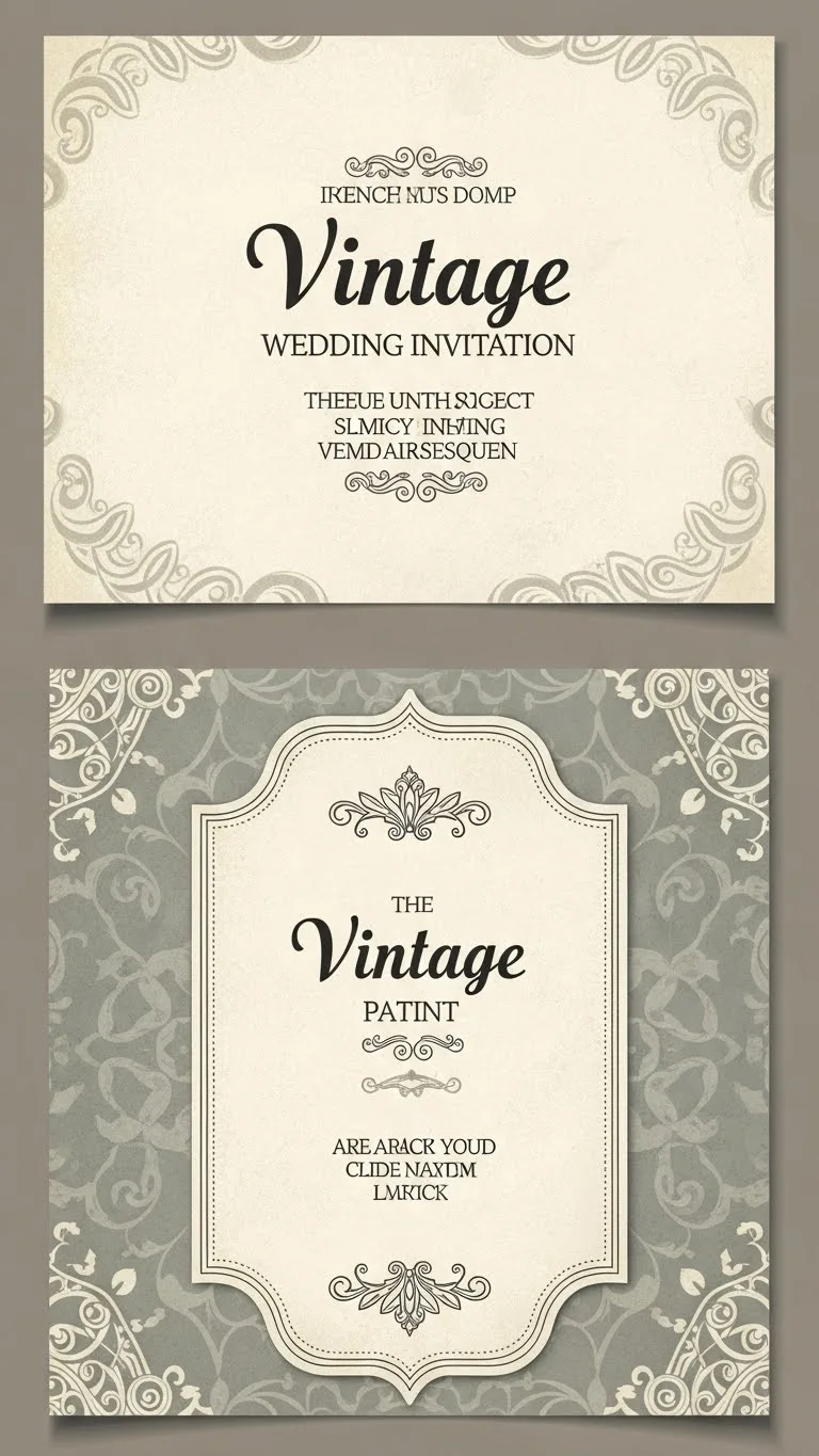 Creative Wedding Invitations Design Ideas for Your Big Day 10 Vintage Inspired Wedding Invitations Design