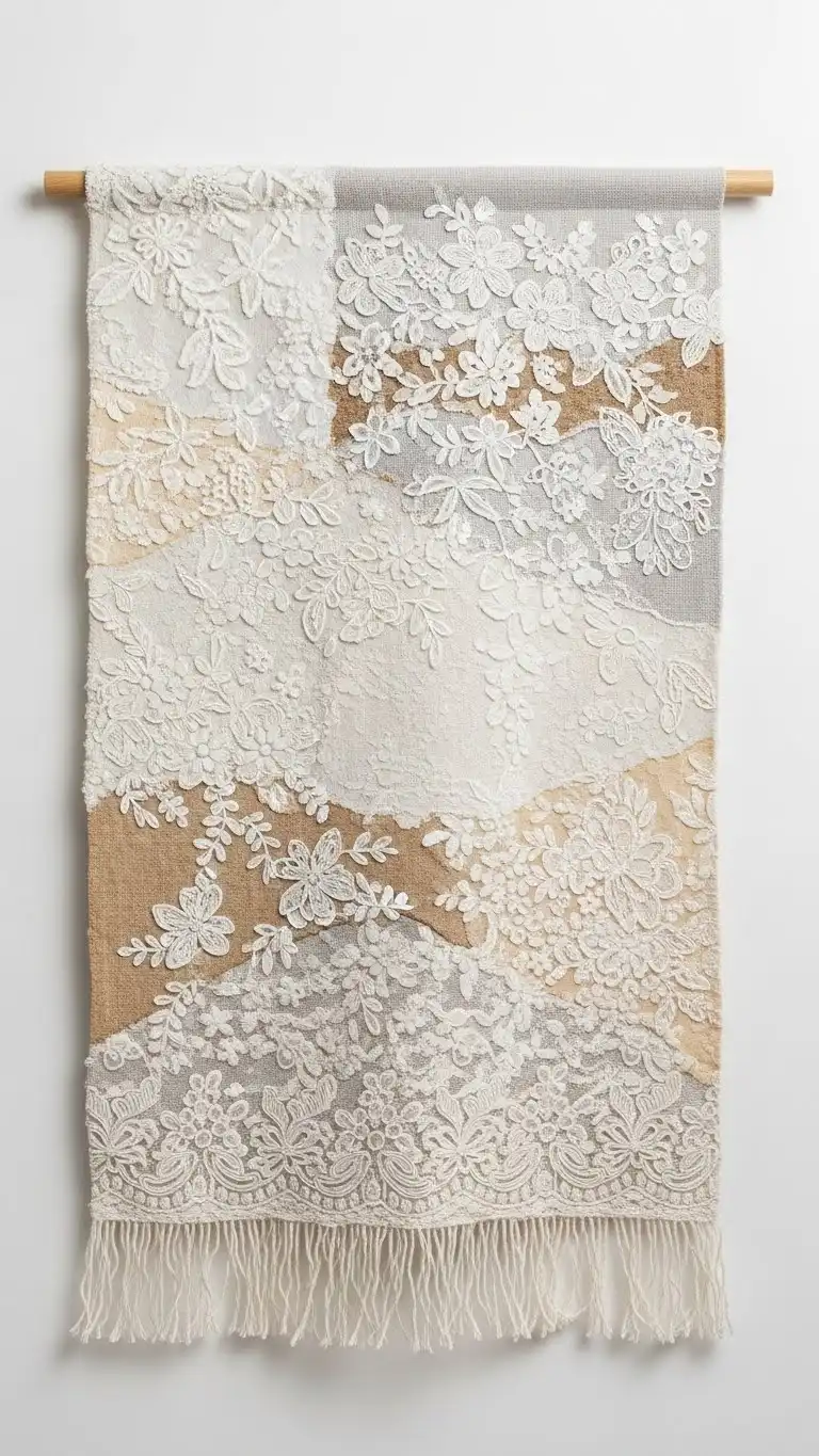 Wedding Dress Keepsakes Ideas to Treasure Forever 14 Wedding Dress Keepsake Wall Hanging