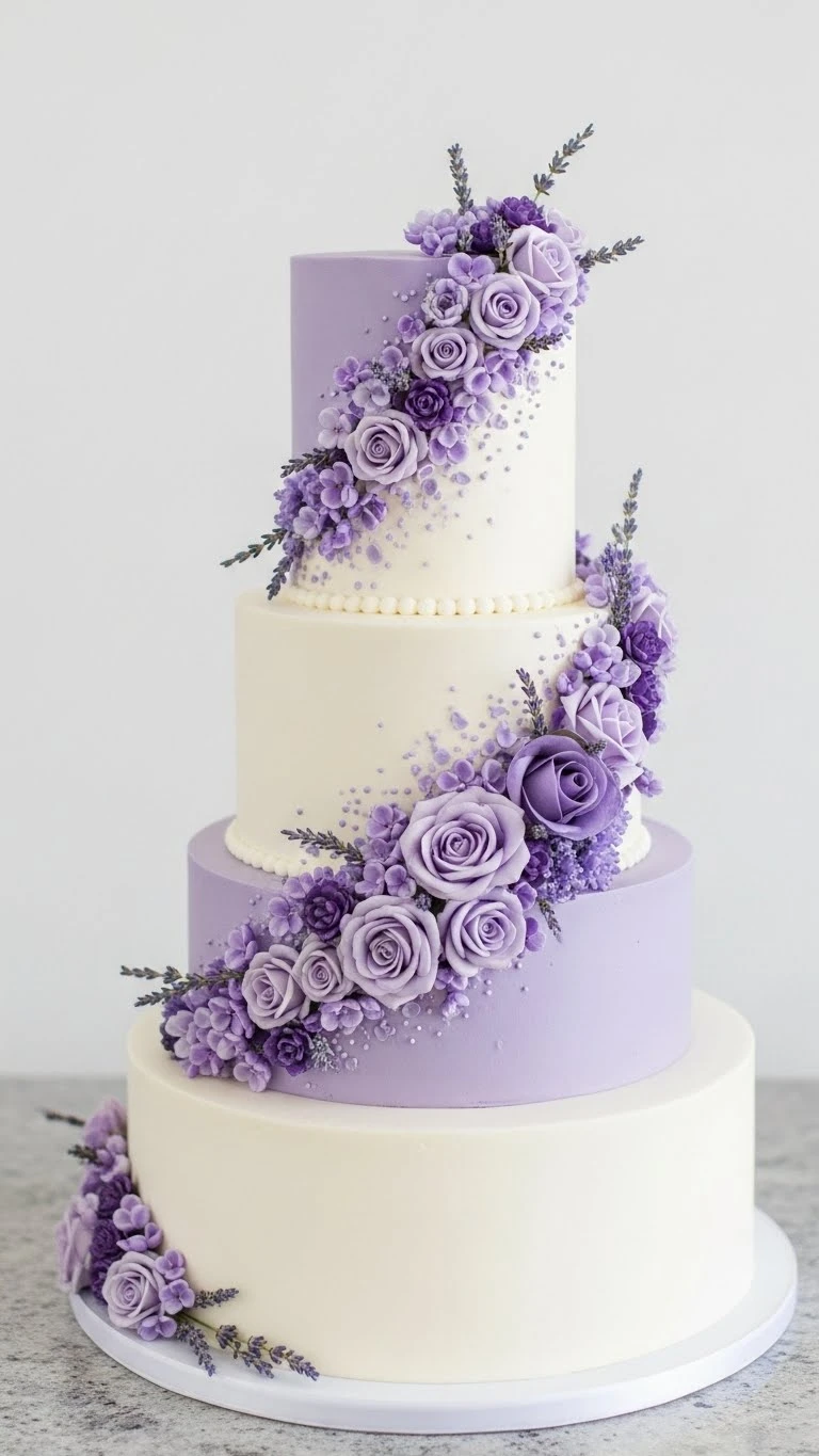 Lavender Wedding Cakes Ideas for a Timeless Celebration 3 Why Lavender Wedding Cakes Create a Lasting Visual Impression