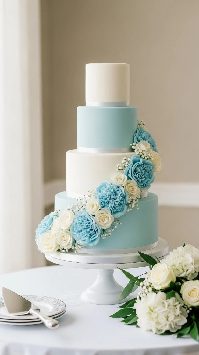 Light Blue Wedding Cake Ideas for a Dreamy Celebration 3 Why Light Blue Wedding Cake Designs Feel So Timeless