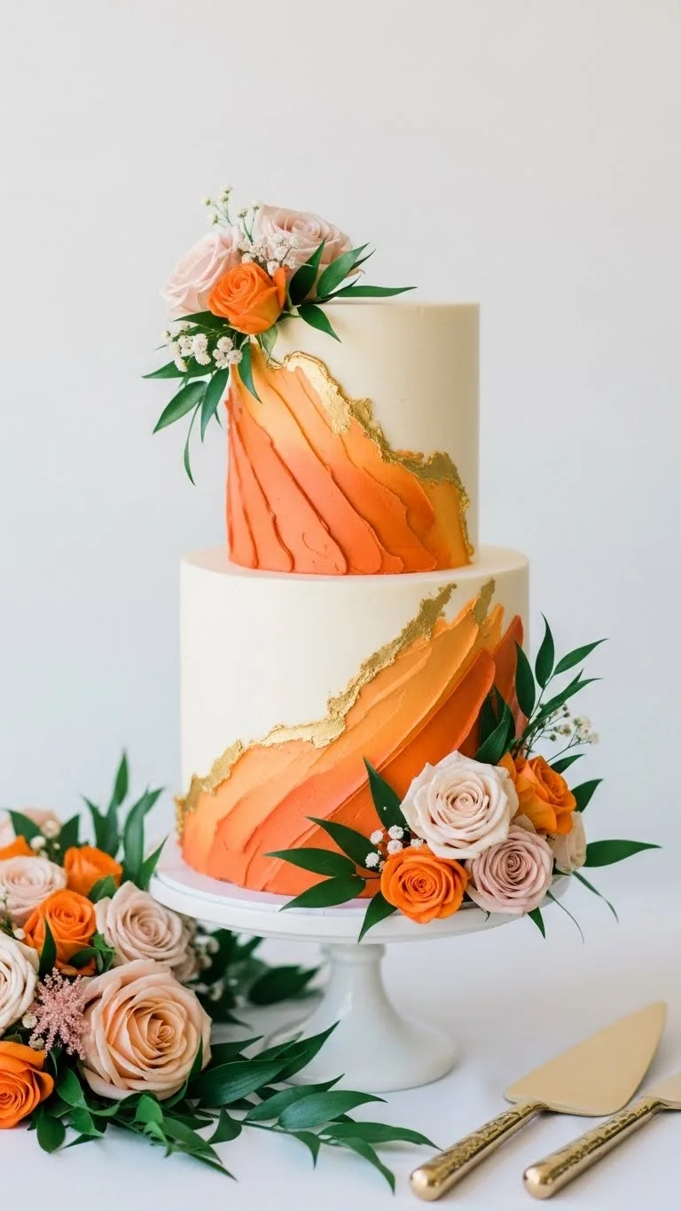 Orange Wedding Cakes Ideas That Steal the Spotlight 3 Why Orange Wedding Cakes Are Gaining Popularity