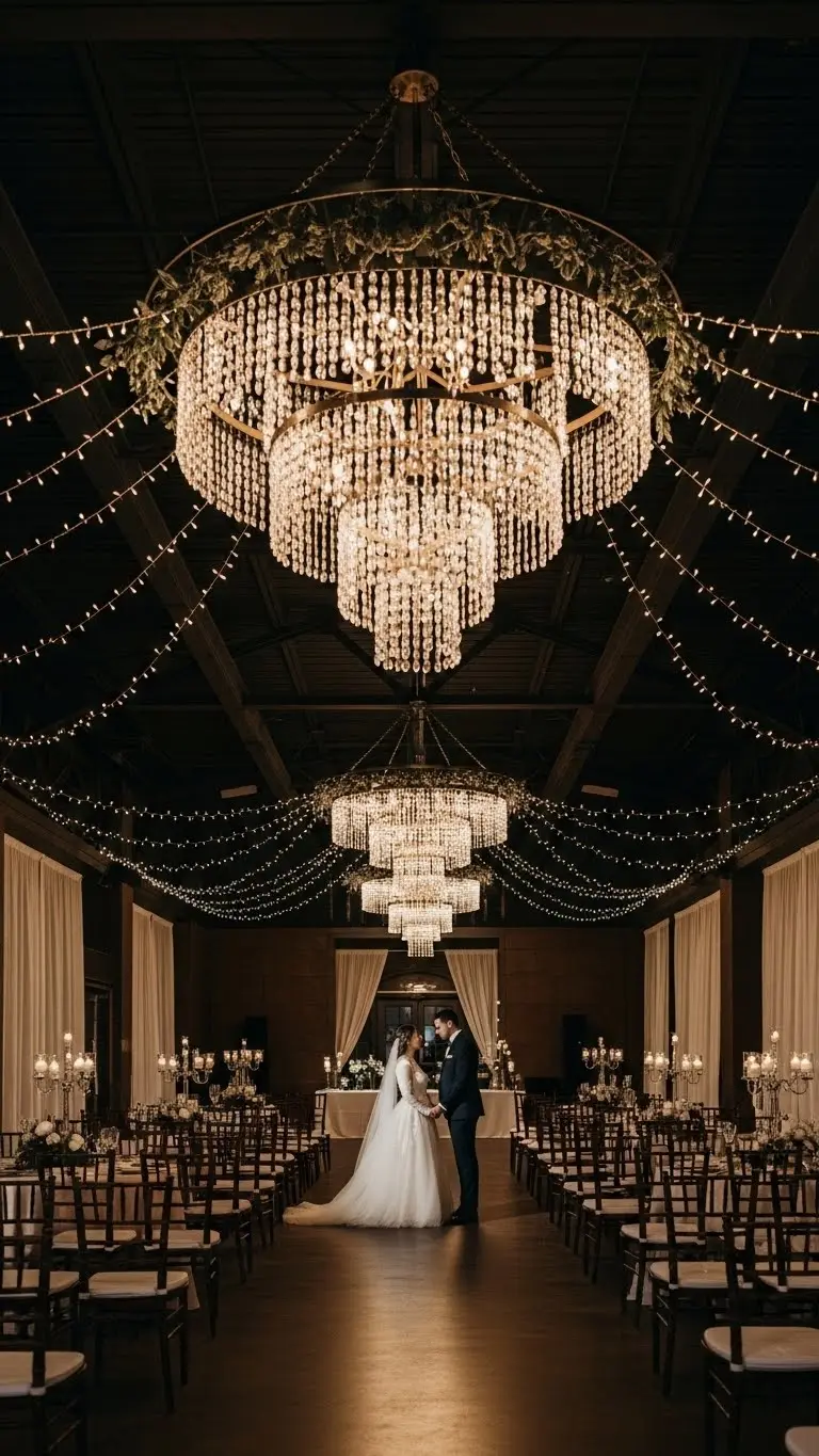 Winter Wedding Ideas That Feel Romantic & Timeless 10 Winter Wedding Ideas with Statement Lighting Installations