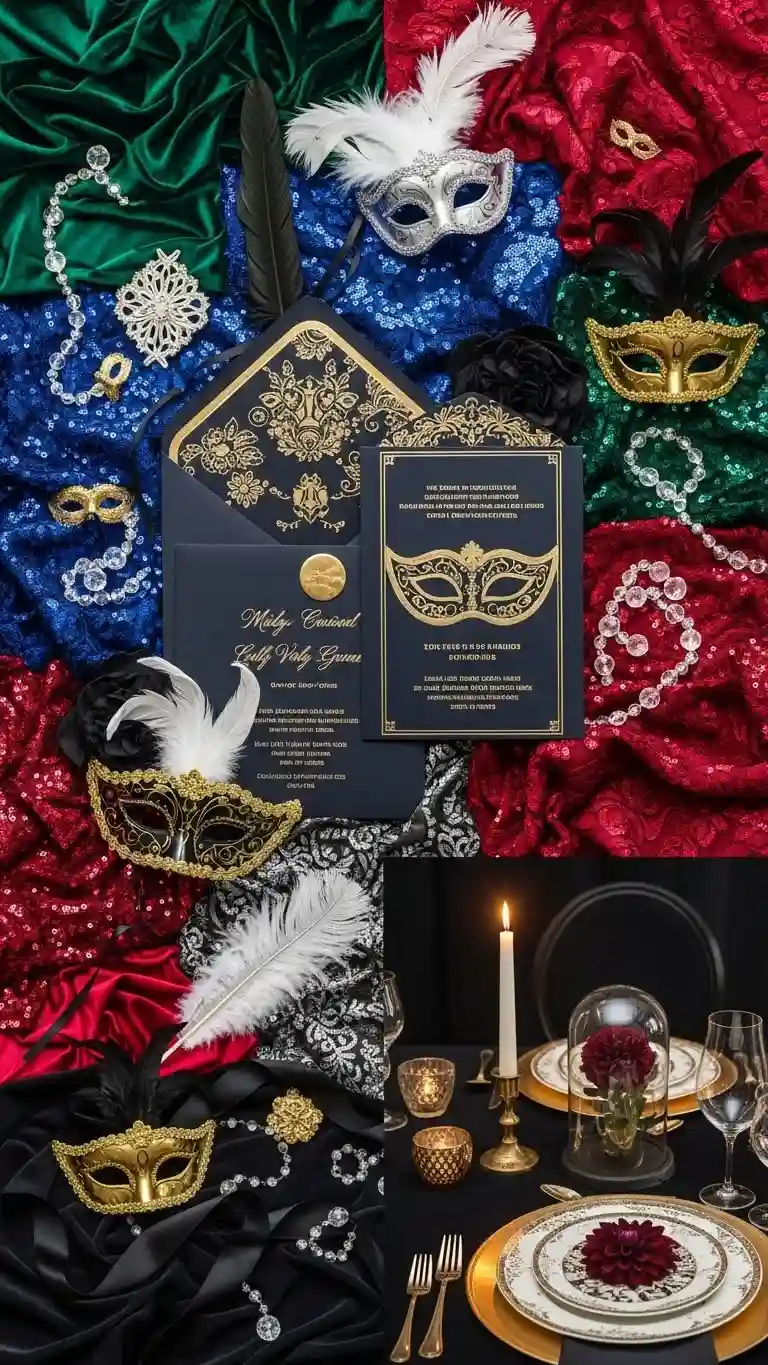 Aisle Runners with Coastal Motifs 5-Luxurious Table Settings with Velvet and Metallic Accents