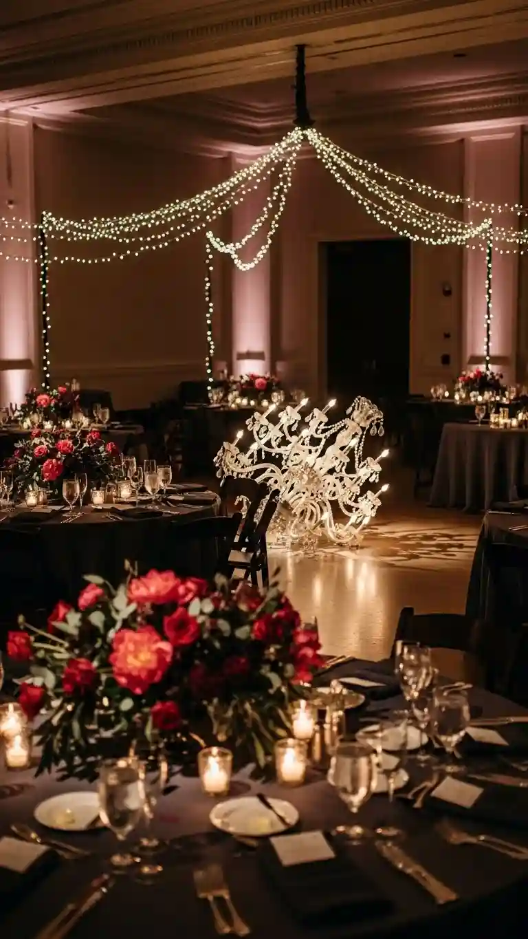 Aisle Runners with Coastal Motifs 4. Candle-Accented Fallen Chandeliers for Soft Ambiance