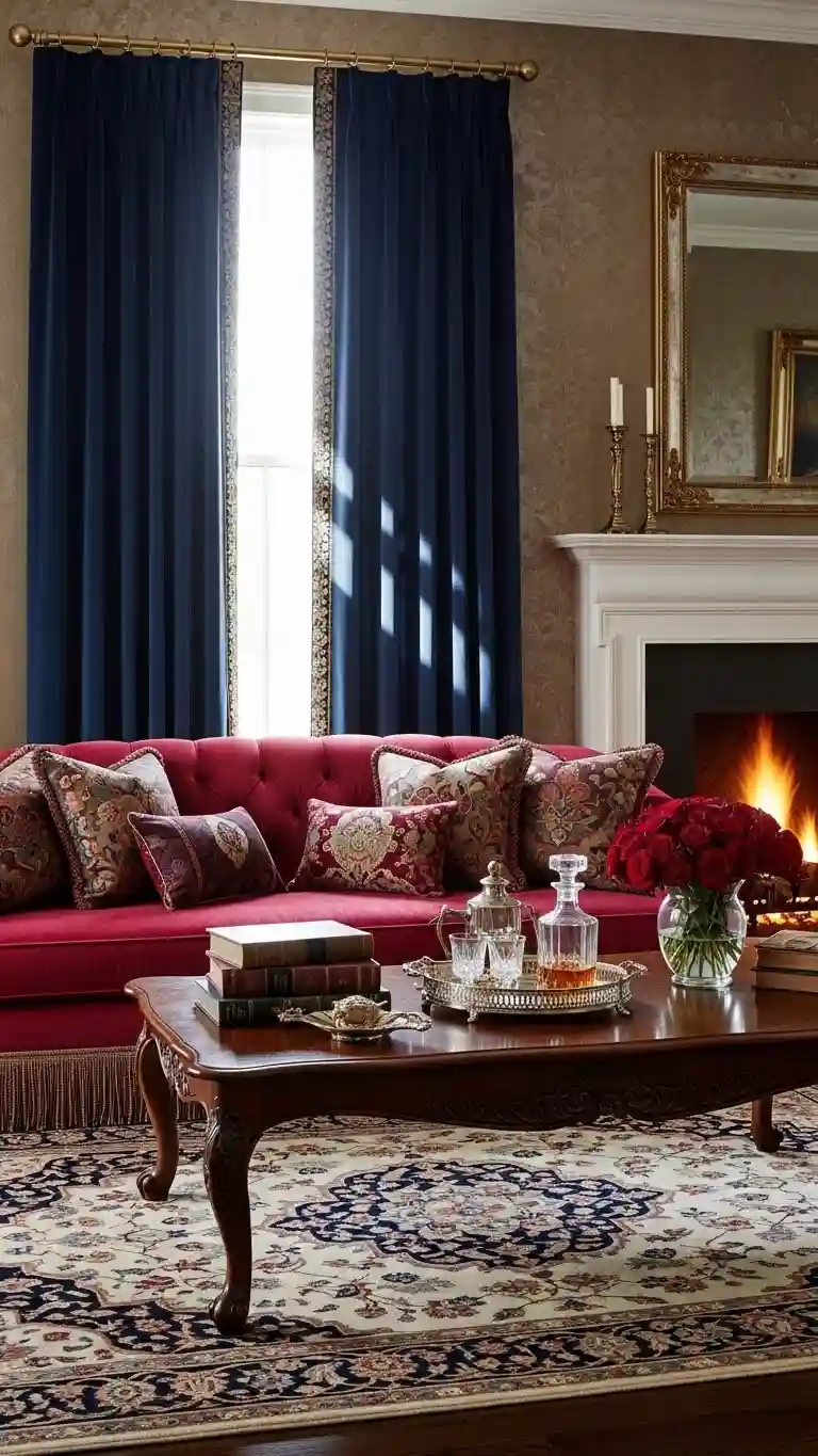 Aisle Runners with Coastal Motifs Velvet Drapes and Rich Textiles Transform Your Space