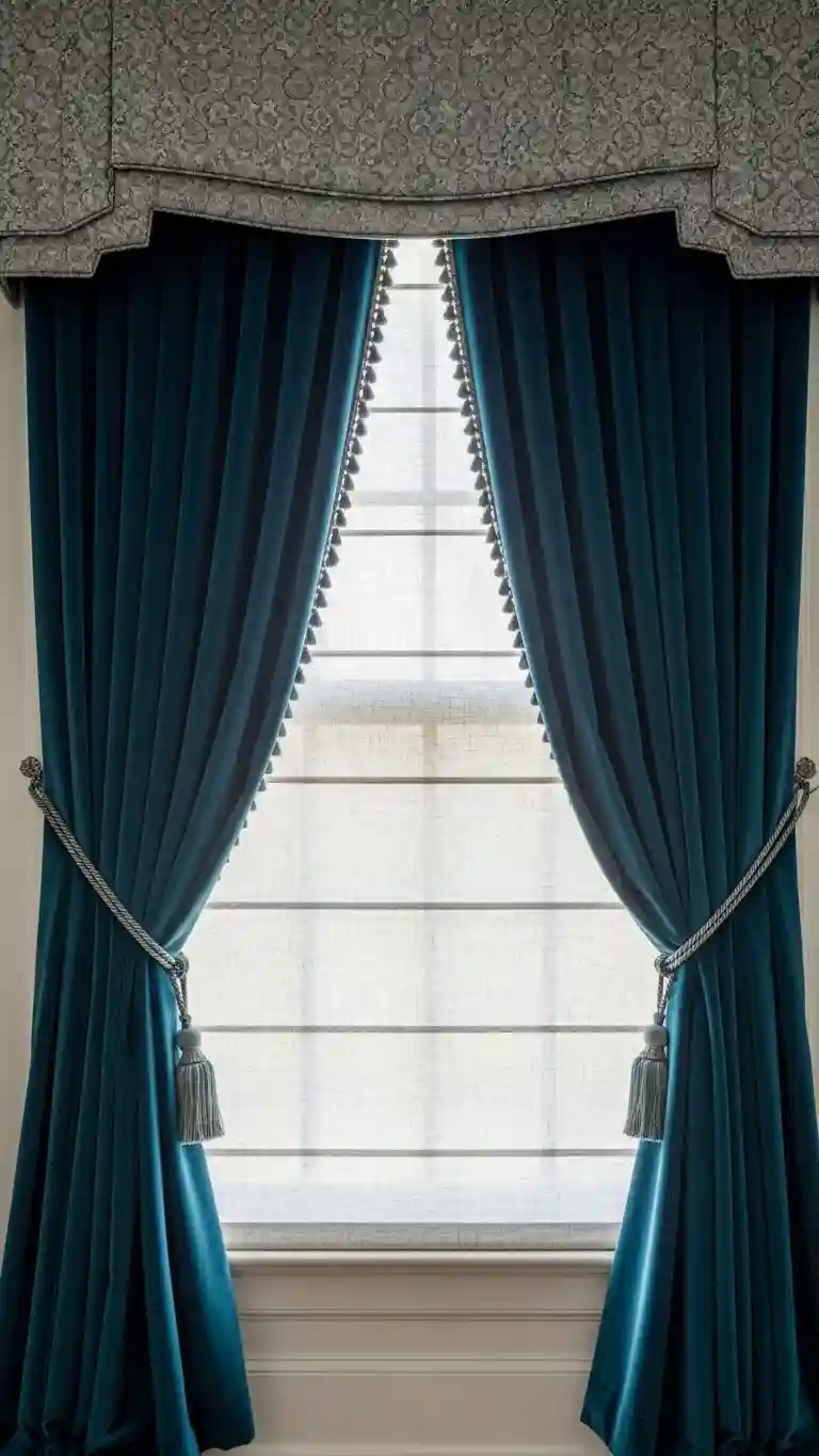 Aisle Runners with Coastal Motifs 3. Layering Sheer Curtains Behind Velvet Drapes