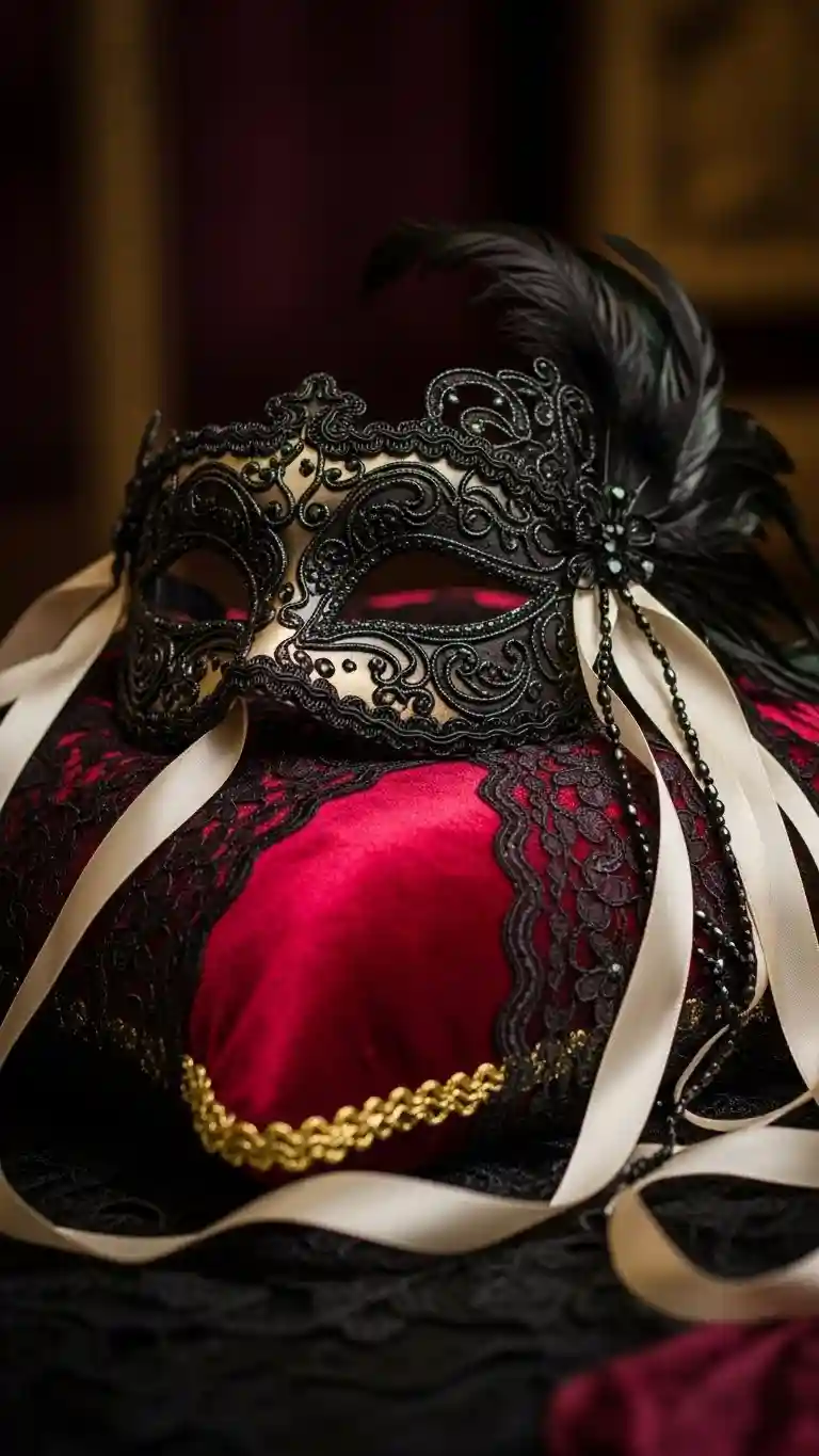 Aisle Runners with Coastal Motifs Ribbon and Lace Accents for Masquerade Decor