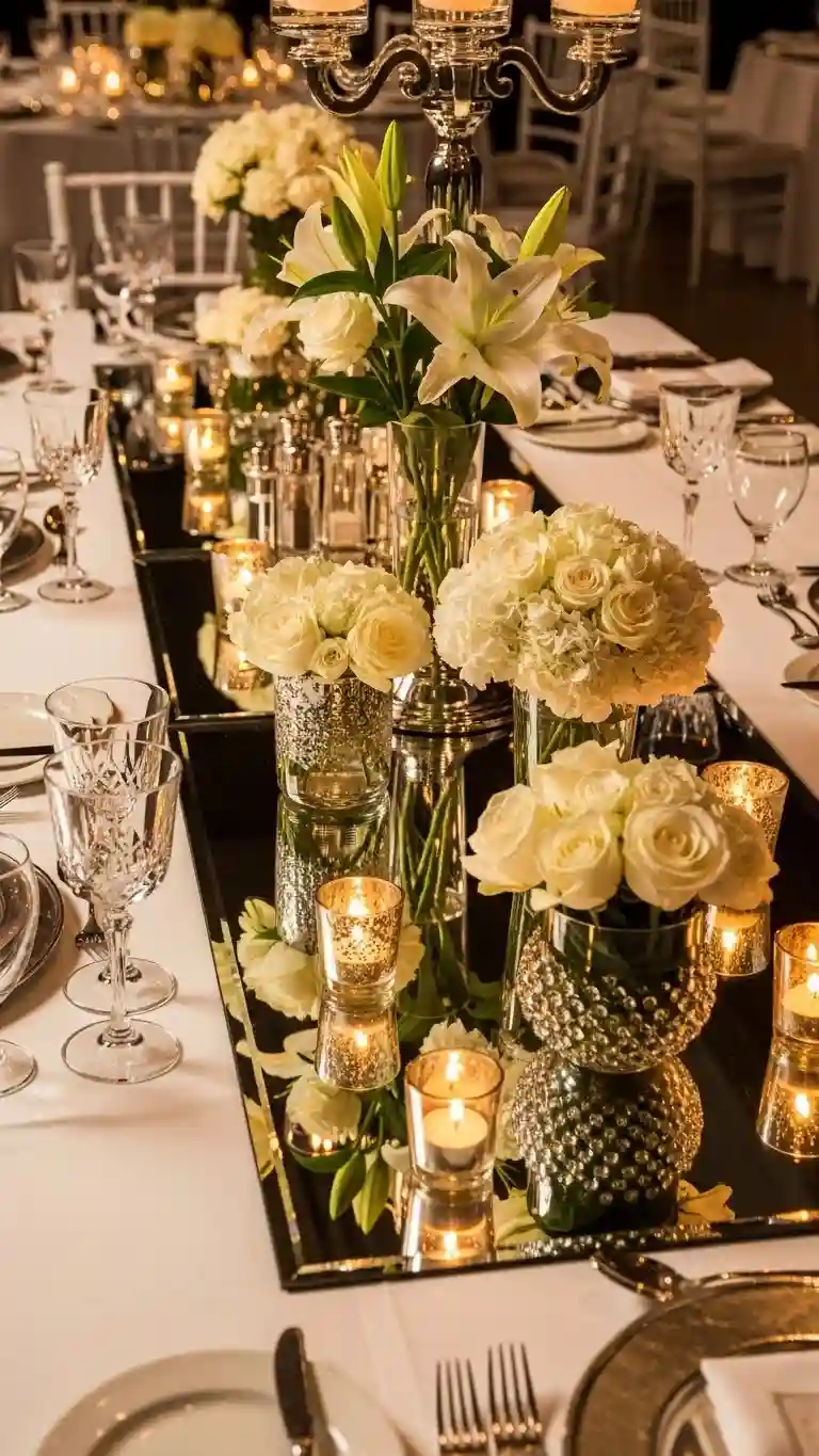 Aisle Runners with Coastal Motifs Mirror Table Runner Magic