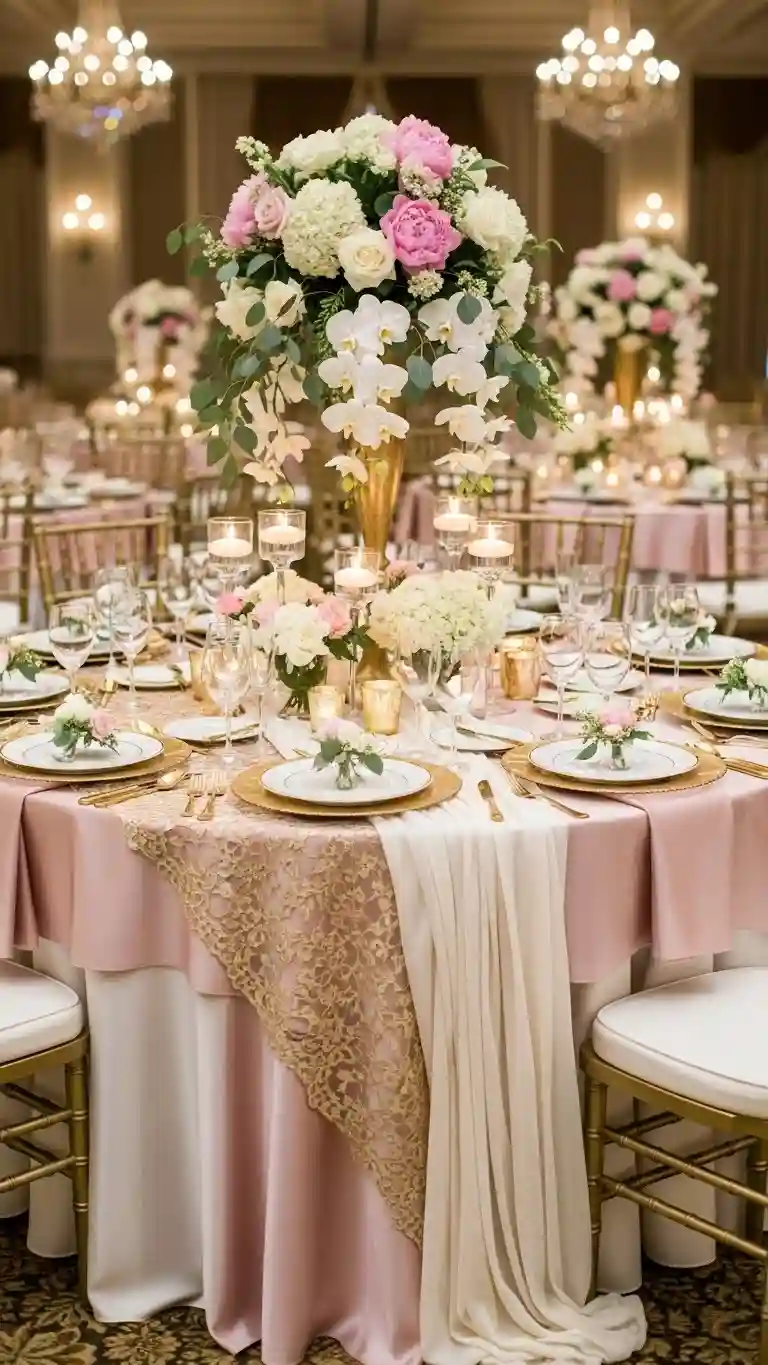 Aisle Runners with Coastal Motifs Layered Linen Luxury