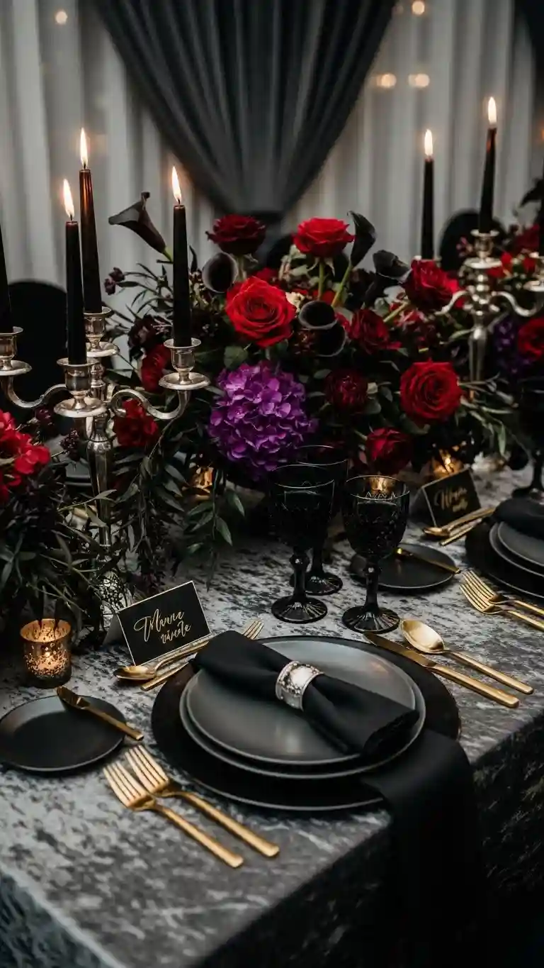 Aisle Runners with Coastal Motifs Dark Glamour Drama