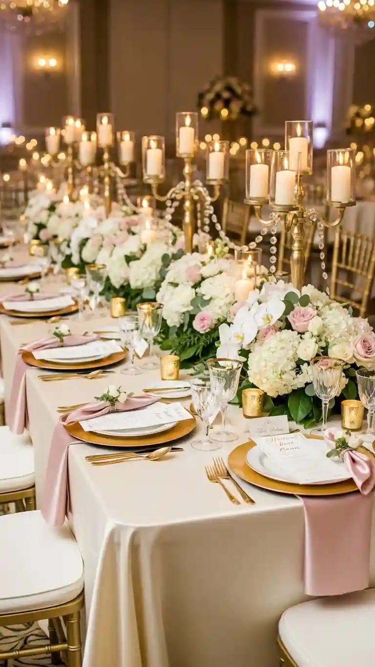 Aisle Runners with Coastal Motifs Statement Centerpieces