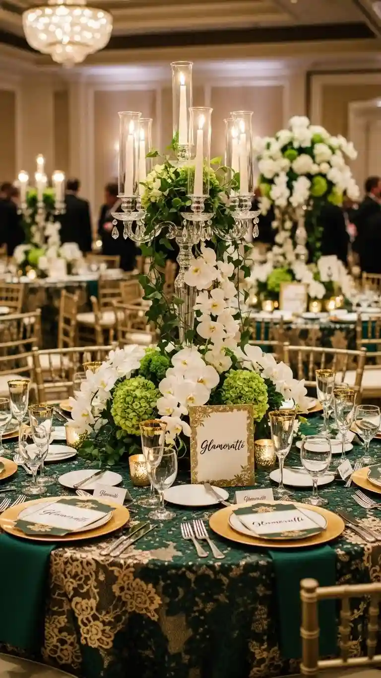 Aisle Runners with Coastal Motifs Glamoratti Reception Tables