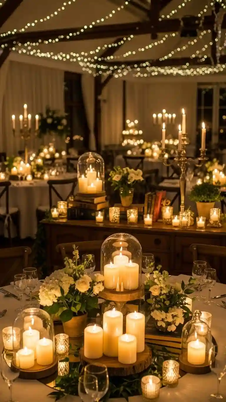 Aisle Runners with Coastal Motifs Candle Clusters for Cozy Lounge Areas