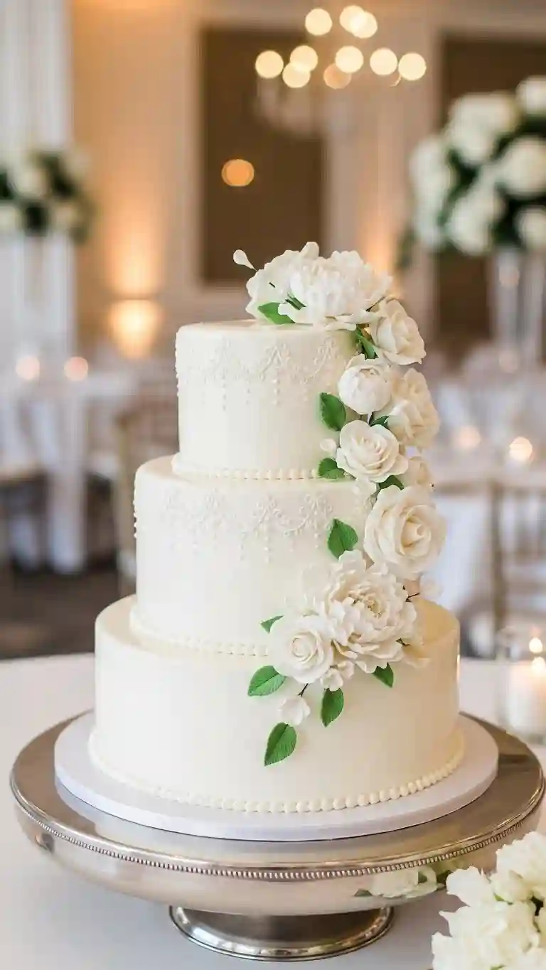 Aisle Runners with Coastal Motifs Classic White High-Gloss Finish Wedding Cakes