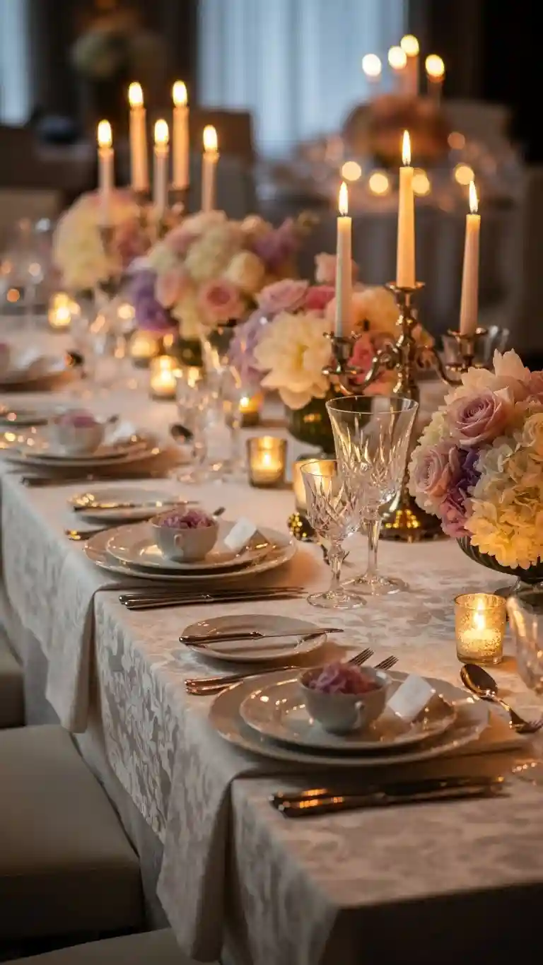 Aisle Runners with Coastal Motifs Vintage Lace Hand-Stitched Tablecloths for Timeless Charm