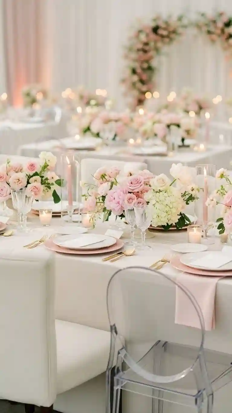 Aisle Runners with Coastal Motifs 1 – Soft Blush and Cream Elegance