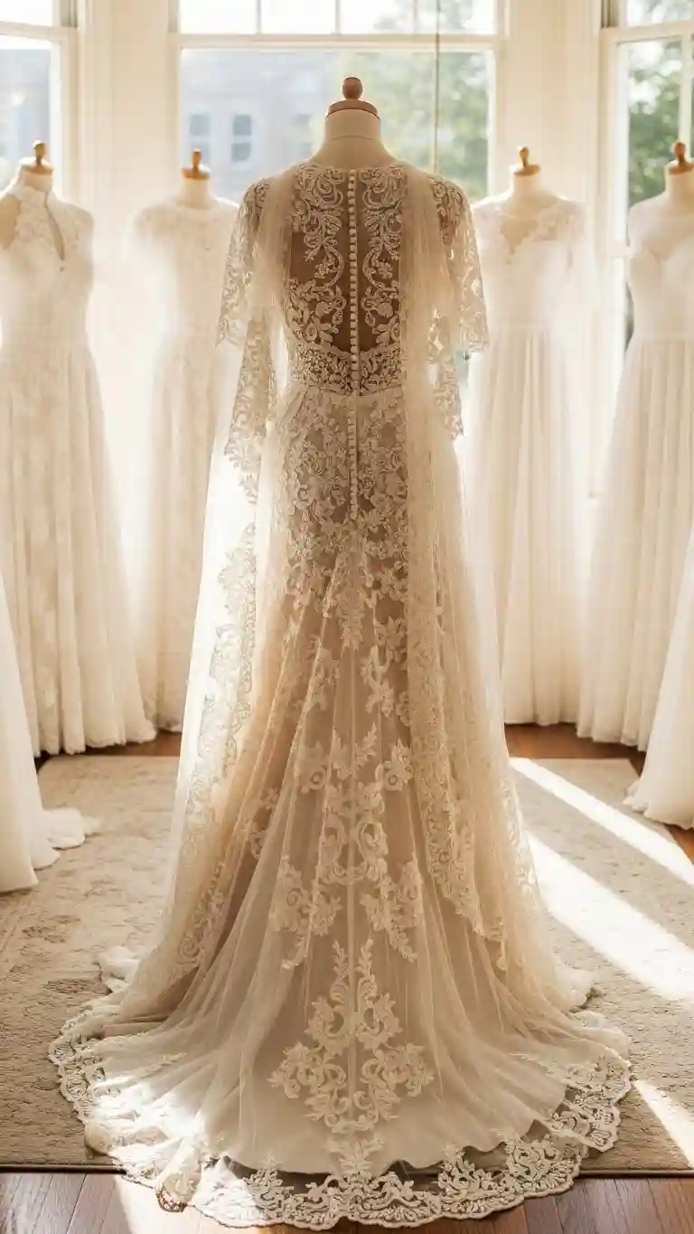 Aisle Runners with Coastal Motifs 1. Lace-Embellished Wedding Gowns with Vintage Accents