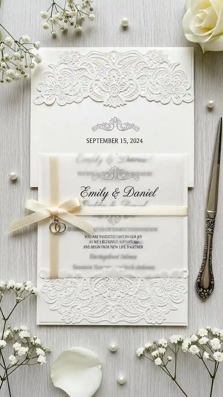 Aisle Runners with Coastal Motifs 12. Lace Wedding Invitations