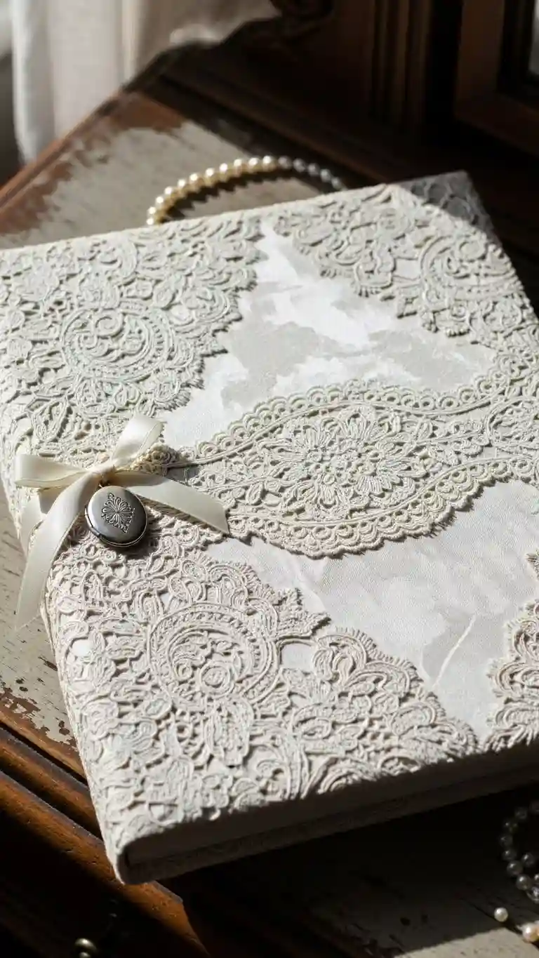 Aisle Runners with Coastal Motifs 16. Lace Photo Album Covers