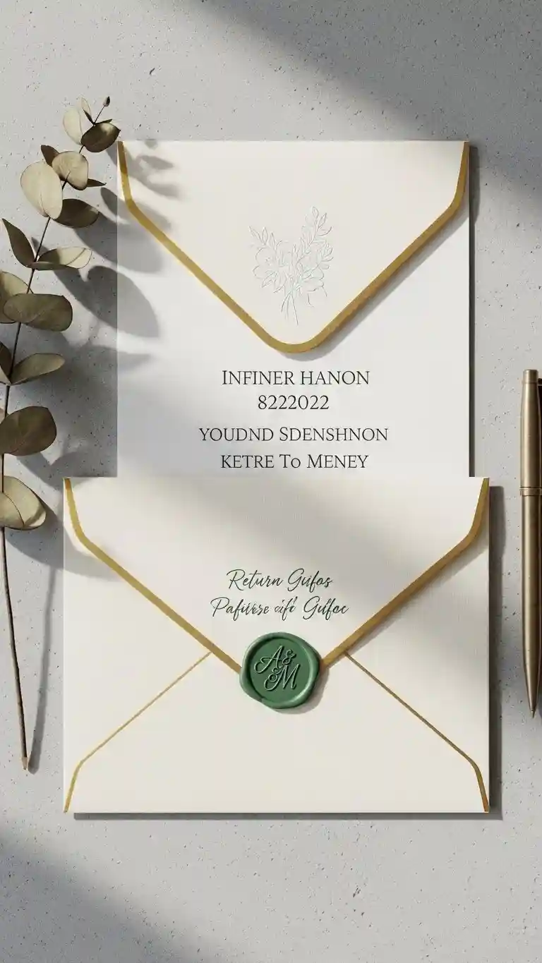 Aisle Runners with Coastal Motifs Stylish RSVP Envelopes