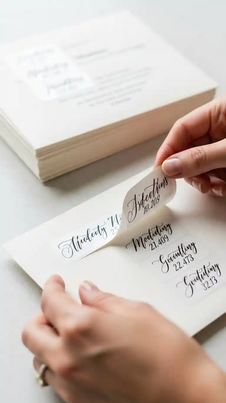 Aisle Runners with Coastal Motifs 11. Calligraphy Stickers